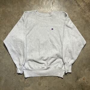Vintage 90s Champion Reverse Weave Grey Blank Sweatshirt